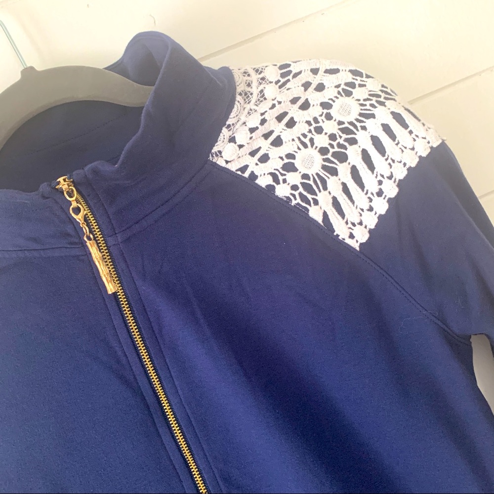 Half Zip Pullover Navy Medium